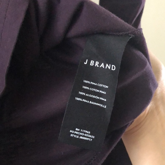 J Brand Carolina long sleeve cotton t-shirt - Picture 5 of 5